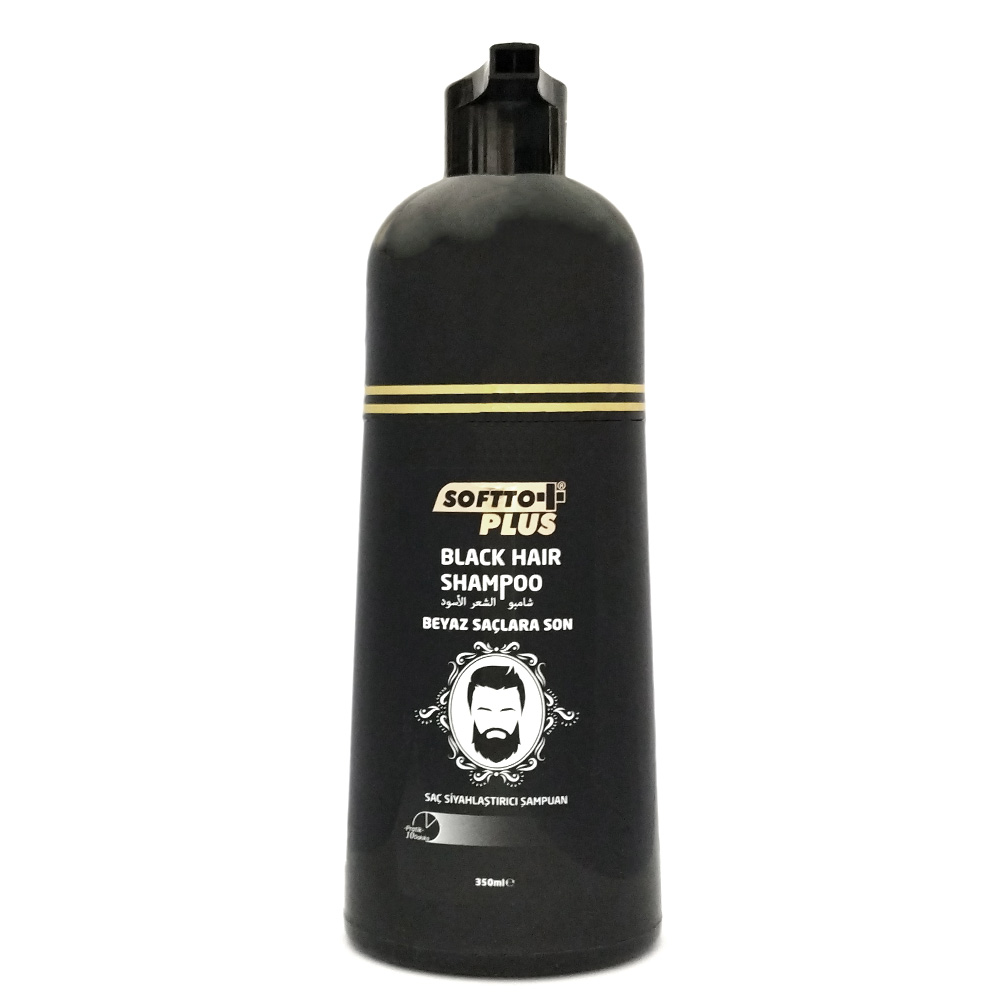 Оцветяващ шампоан за черна коса (мъже) Softto Plus Black Hair Shampoo 350ml
