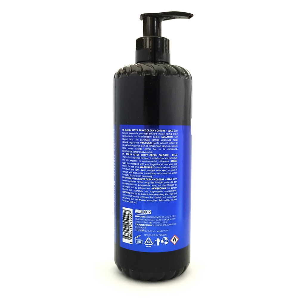 Афтършейв Одеколон DORSH AFTER SHAVE CREAM COLOGNE – AQUA PLANTS D14 400 ML DORSH 11.20 лв. (€ 5.72)